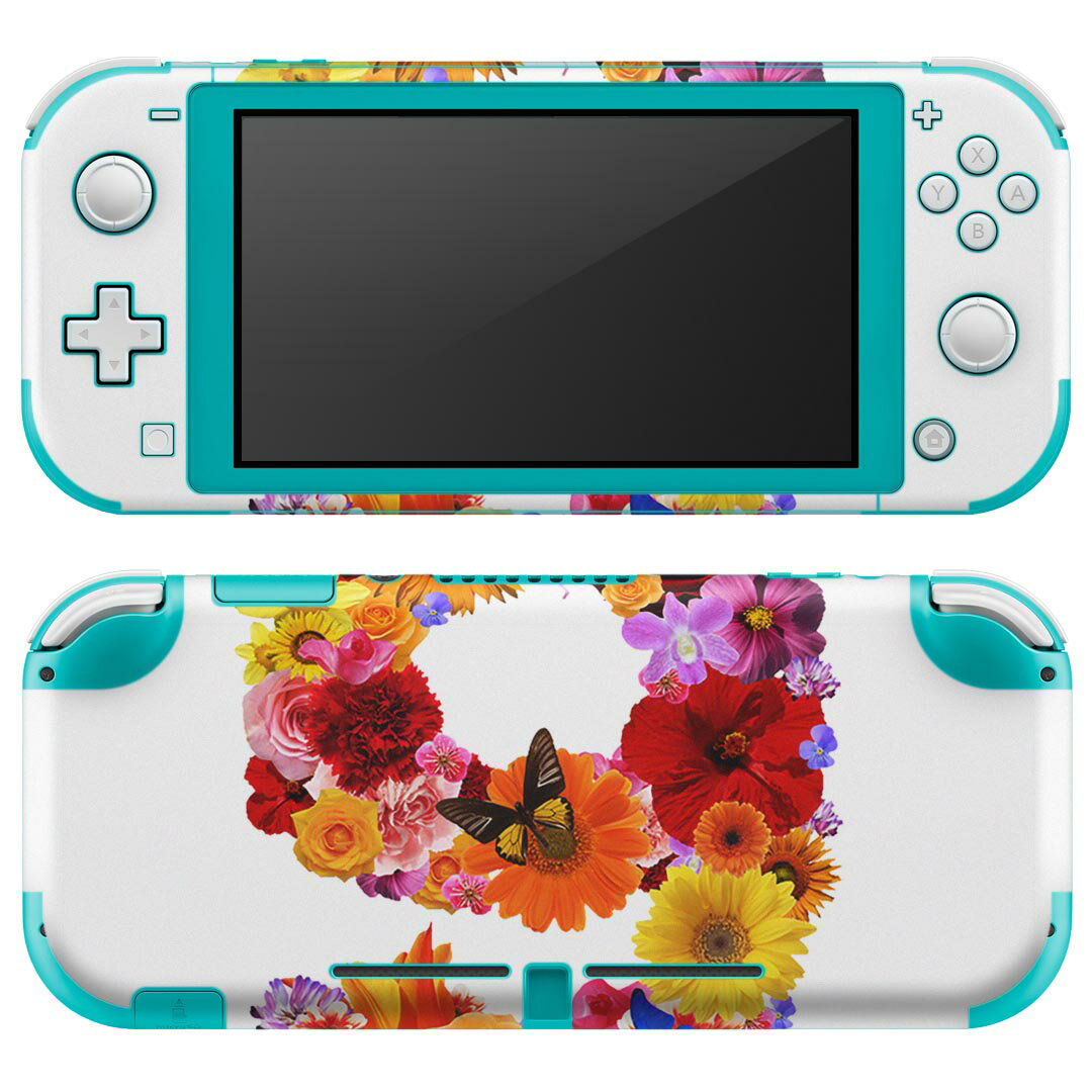 igsticker Nintendo Switch Lite 専用 デザインスキンシール 全面 ニンテンドー スイッチ ライト 専用 ゲーム機 カバー アクセサリー フィルム ステッカー エアフリー 019305 フォント 文字 9