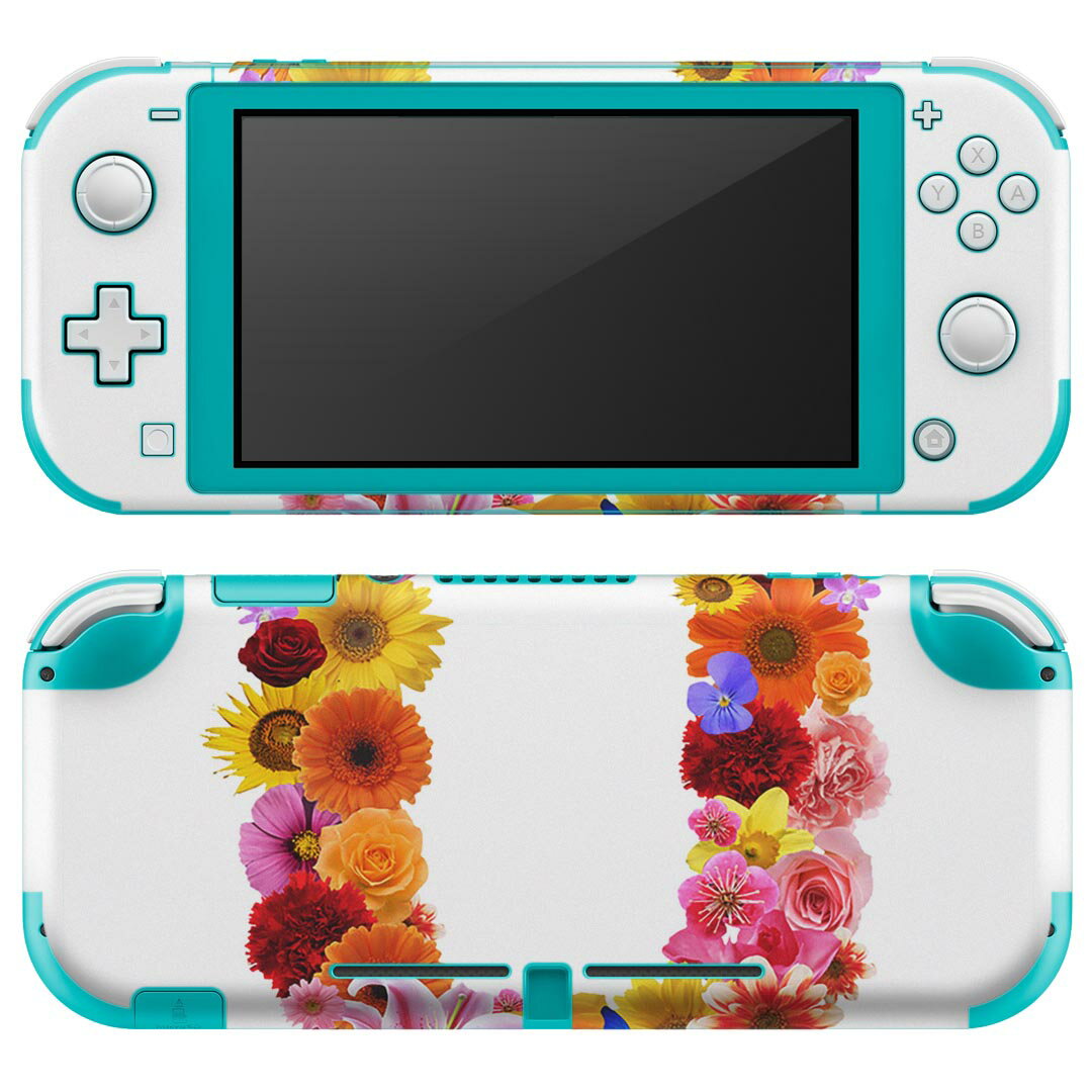 igsticker Nintendo Switch Lite 専用 デザインスキンシール 全面 ニンテンドー スイッチ ライト 専用 ゲーム機 カバー アクセサリー フィルム ステッカー エアフリー 019326 フォント 文字 u アルファベット