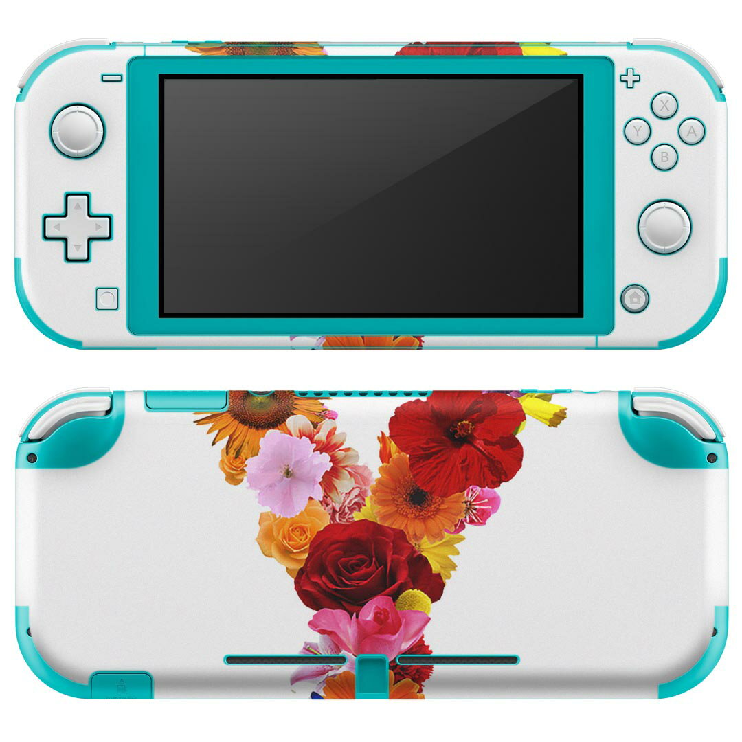 igsticker Nintendo Switch Lite 専用 デザインスキンシール 全面 ニンテンドー スイッチ ライト 専用 ゲーム機 カバー アクセサリー フィルム ステッカー エアフリー 019330 フォント 文字 y アルファベット