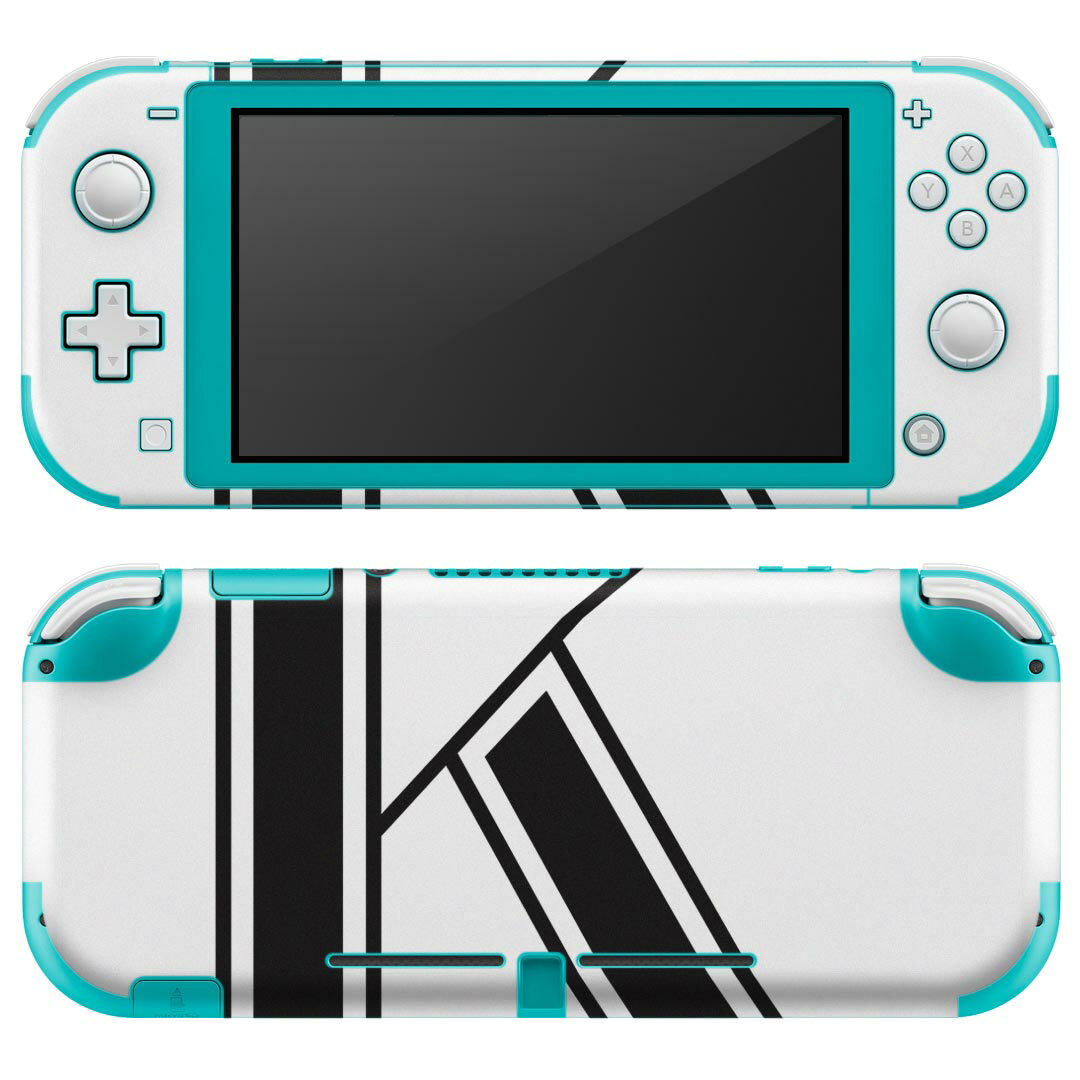 igsticker Nintendo Switch Lite 専用 デザインスキンシール 全面 ニンテンドー スイッチ ライト 専用 ゲーム機 カバー アクセサリー フィルム ステッカー エアフリー 019352 フォント 文字 k アルファベット