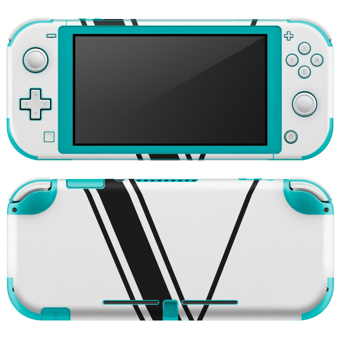 igsticker Nintendo Switch Lite 専用 デザインスキンシール 全面 ニンテンドー スイッチ ライト 専用 ゲーム機 カバー アクセサリー フィルム ステッカー エアフリー 019363 フォント 文字 v アルファベット