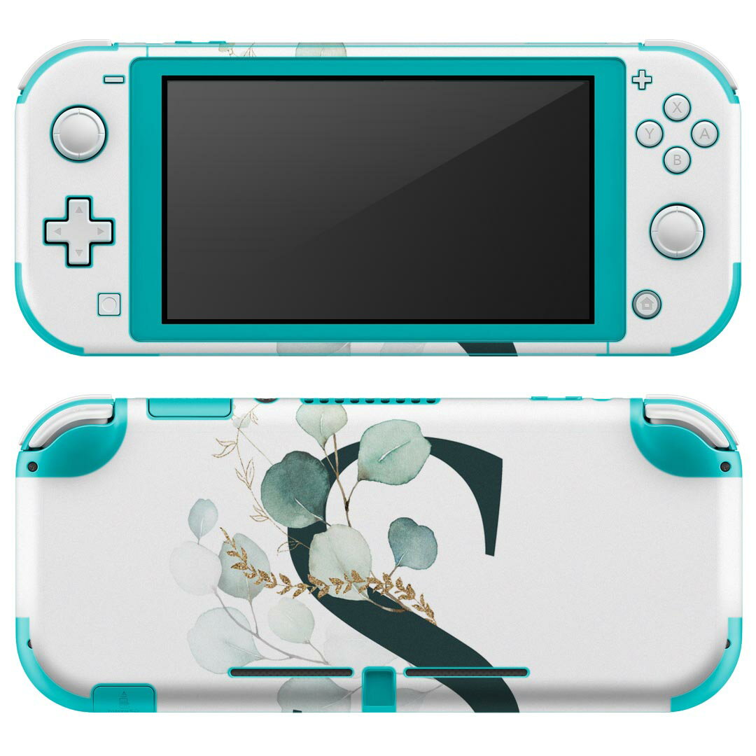 igsticker Nintendo Switch Lite 専用 デザインスキンシール 全面 ニンテンドー スイッチ ライト 専用 ゲーム機 カバー アクセサリー フィルム ステッカー エアフリー 019397 フォント 文字 s アルファベット