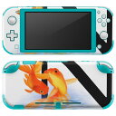 igsticker Nintendo Switch Lite 専用 デザインスキンシール 全面 ニンテンドー スイッチ ライト 専用 ゲーム機 カバー アクセサリー フィルム ステッカー エアフリー 019456 フォント 文字 n アルファベット(2)