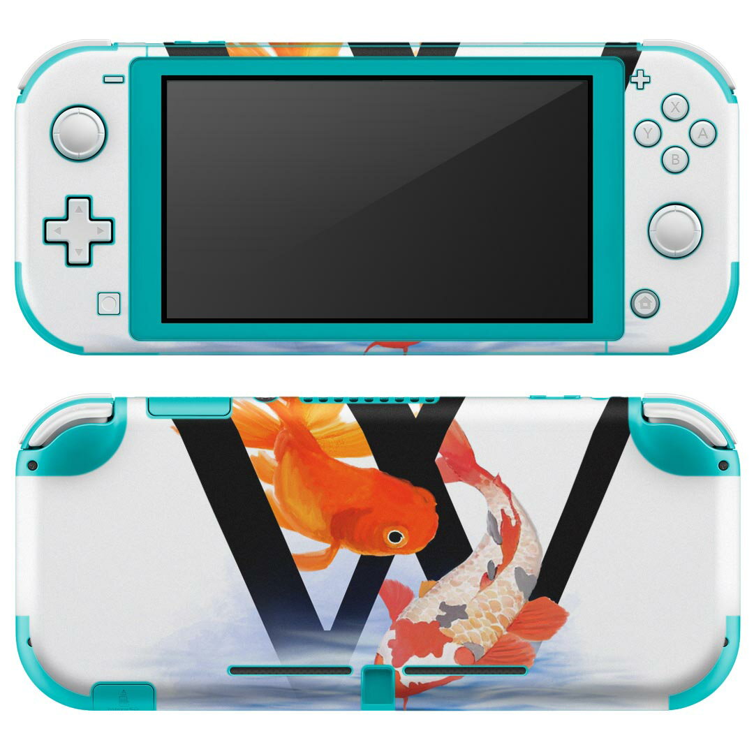 igsticker Nintendo Switch Lite 専用 デザインスキンシール 全面 ニンテンドー スイッチ ライト 専用 ゲーム機 カバー アクセサリー フィルム ステッカー エアフリー 019465 フォント 文字 w アルファベット