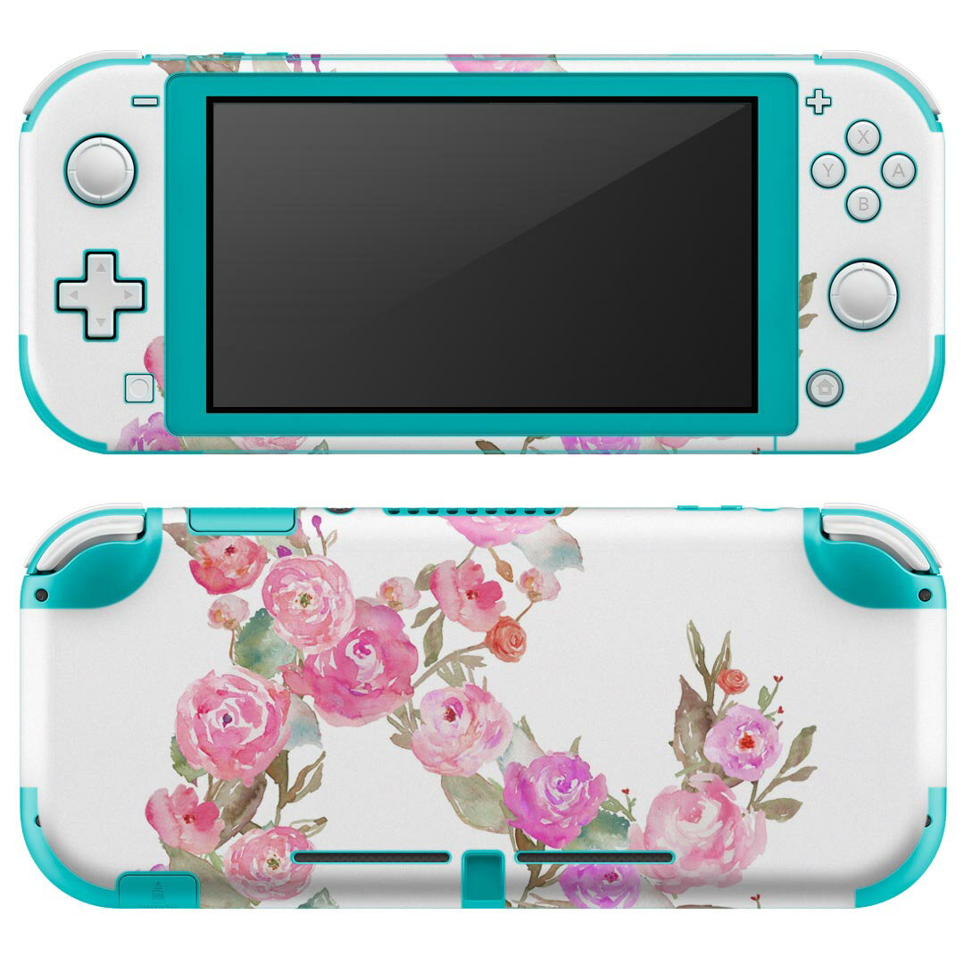 igsticker Nintendo Switch Lite 専用 デザインスキンシール 全面 ニンテンドー スイッチ ライト 専用 ゲーム機 カバー アクセサリー フィルム ステッカー エアフリー 019470 フォント 文字 & アルファベット