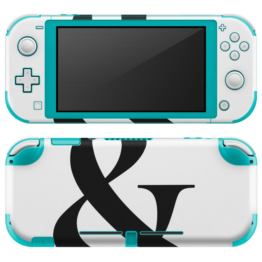 igsticker Nintendo Switch Lite 専用 デザインスキンシール 全面 ニンテンドー スイッチ ライト 専用 ゲーム機 カバー アクセサリー フィルム ステッカー エアフリー 019523 フォント 文字 & アルファベット