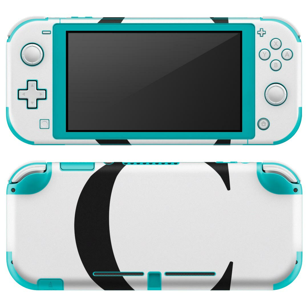 igsticker Nintendo Switch Lite 専用 デザインスキンシール 全面 ニンテンドー スイッチ ライト 専用 ゲーム機 カバー アクセサリー フィルム ステッカー エアフリー 019536 フォント 文字 c アルファベット