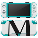 igsticker Nintendo Switch Lite 専用 デザインスキンシール 全面 ニンテンドー スイッチ ライト 専用 ゲーム機 カバー アクセサリー フィルム ステッカー エアフリー 019546 フォント 文字 m アルファベット