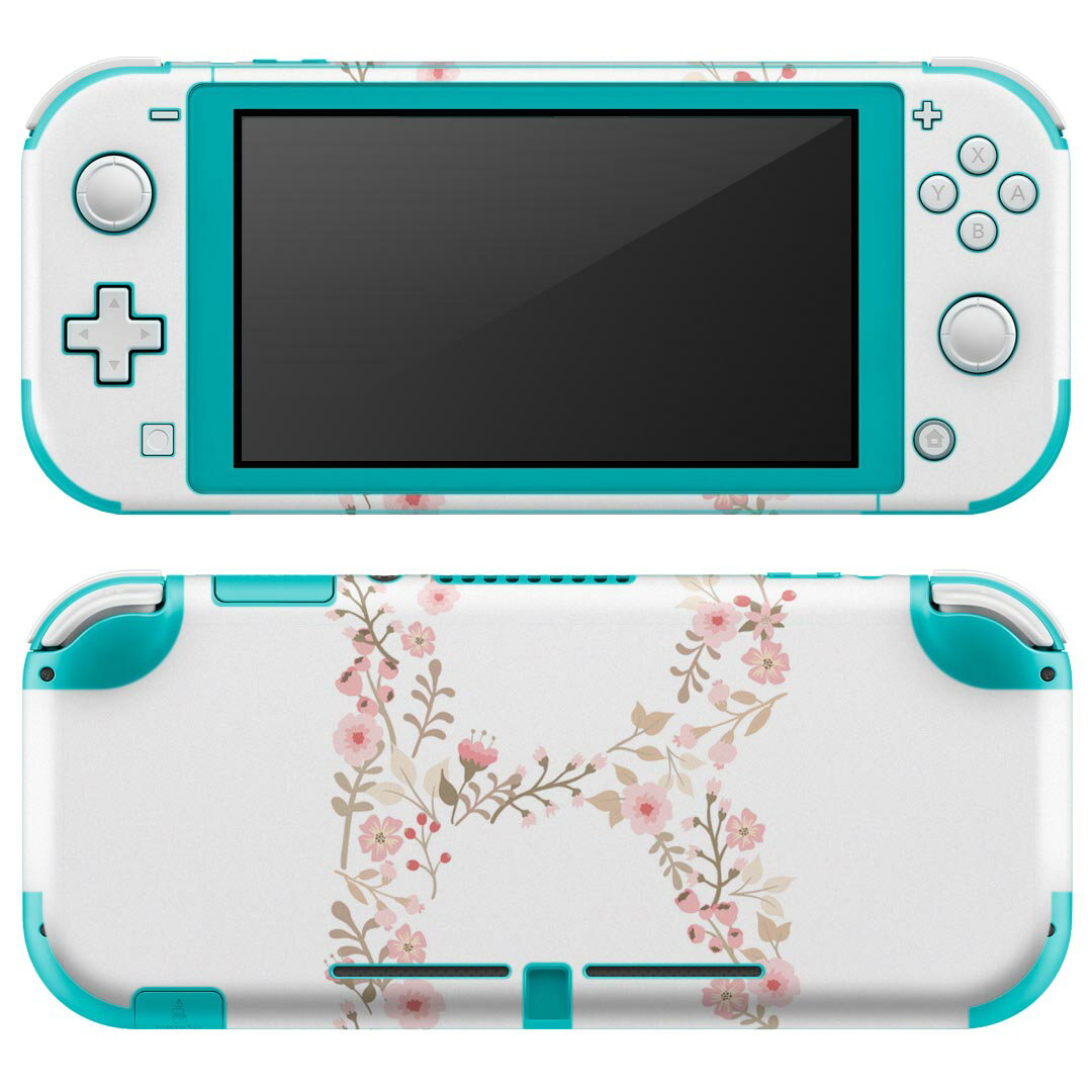 igsticker Nintendo Switch Lite 専用 デザインスキンシール 全面 ニンテンドー スイッチ ライト 専用 ゲーム機 カバー アクセサリー フィルム ステッカー エアフリー 019580 フォント 文字 b アルファベット