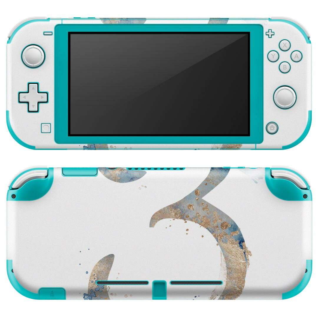 igsticker Nintendo Switch Lite 専用 デザインスキンシール 全面 ニンテンドー スイッチ ライト 専用 ゲーム機 カバー アクセサリー フィルム ステッカー エアフリー 019609 フォント 文字 3