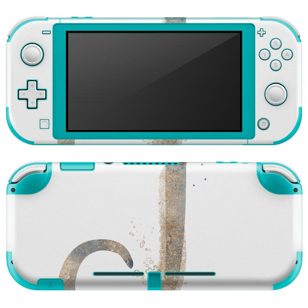 igsticker Nintendo Switch Lite 専用 デザインスキンシール 全面 ニンテンドー スイッチ ライト 専用 ゲーム機 カバー アクセサリー フィルム ステッカー エアフリー 019625 フォント 文字 j アルファベット