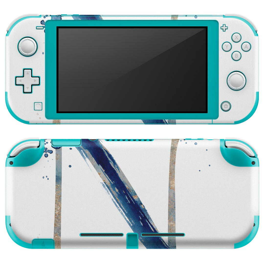 igsticker Nintendo Switch Lite 専用 デザインスキンシール 全面 ニンテンドー スイッチ ライト 専用 ゲーム機 カバー アクセサリー フィルム ステッカー エアフリー 019629 フォント 文字 n アルファベット