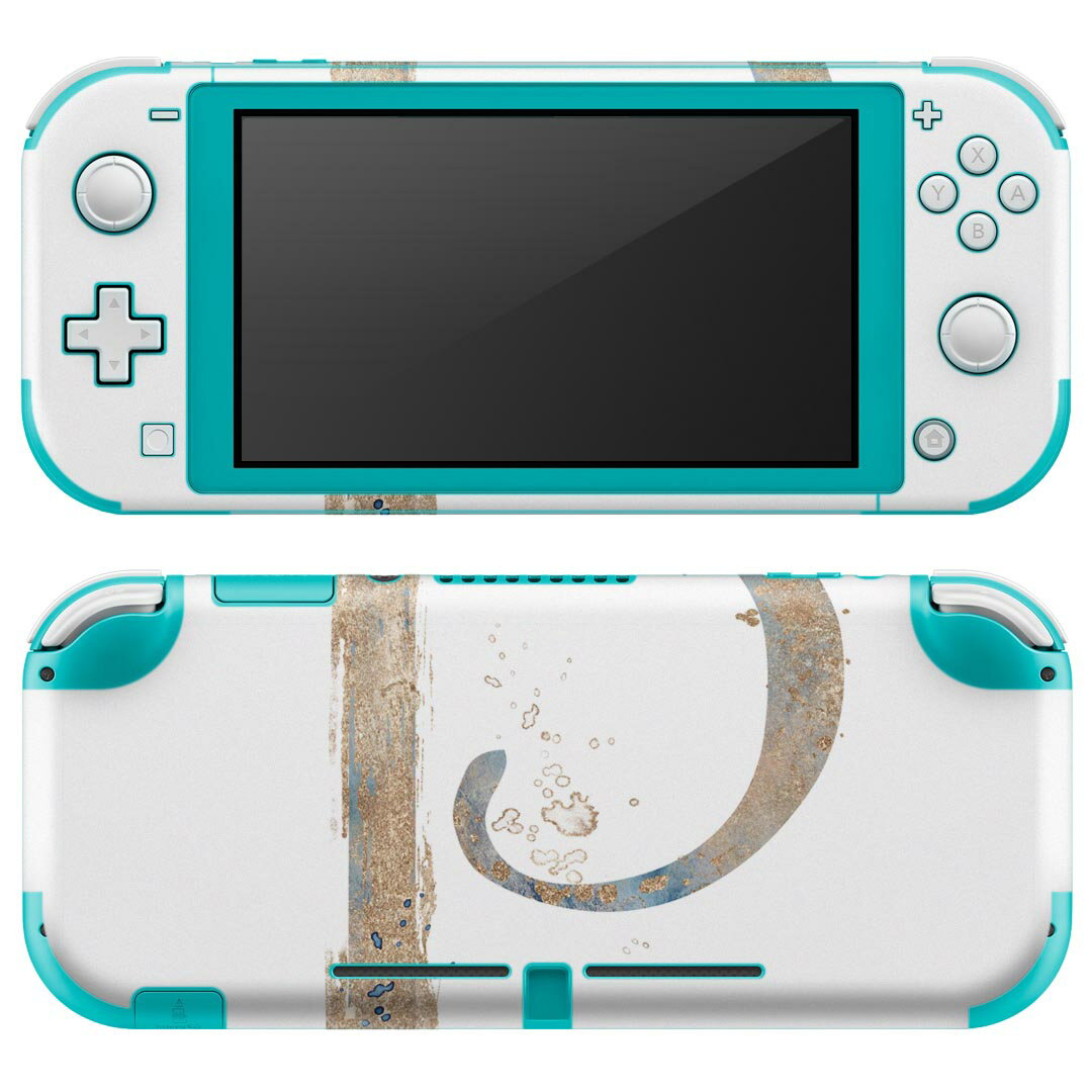 igsticker Nintendo Switch Lite 専用 デザインスキンシール 全面 ニンテンドー スイッチ ライト 専用 ゲーム機 カバー アクセサリー フィルム ステッカー エアフリー 019631 フォント 文字 p アルファベット