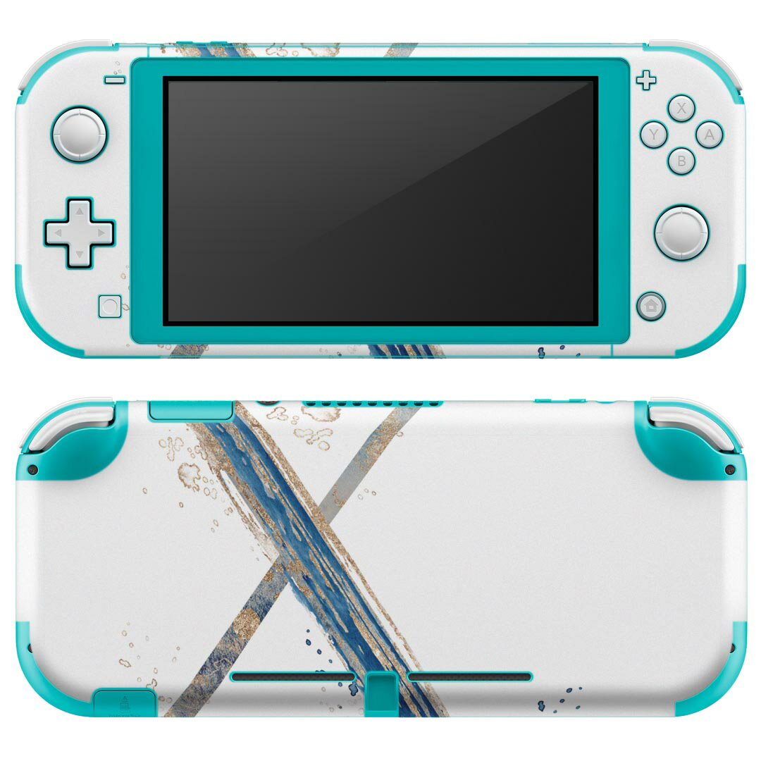 igsticker Nintendo Switch Lite 専用 デザインスキンシール 全面 ニンテンドー スイッチ ライト 専用 ゲーム機 カバー アクセサリー フィルム ステッカー エアフリー 019639 フォント 文字 x アルファベット