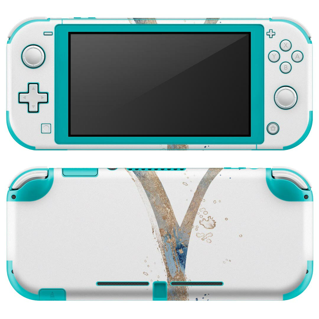 igsticker Nintendo Switch Lite 専用 デザインスキンシール 全面 ニンテンドー スイッチ ライト 専用 ゲーム機 カバー アクセサリー フィルム ステッカー エアフリー 019640 フォント 文字 y アルファベット
