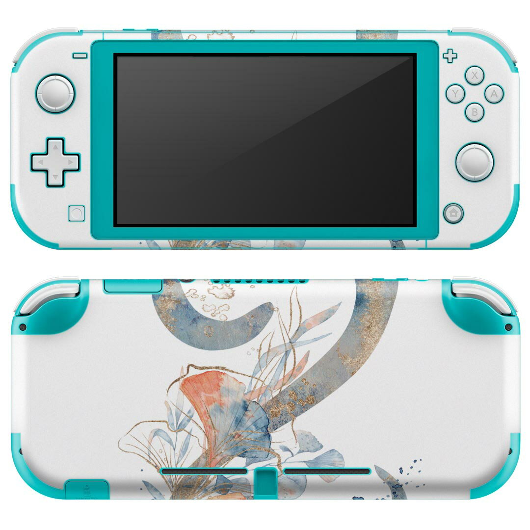 igsticker Nintendo Switch Lite 専用 デザインスキンシール 全面 ニンテンドー スイッチ ライト 専用 ゲーム機 カバー アクセサリー フィルム ステッカー エアフリー 019645 フォント 文字 2
