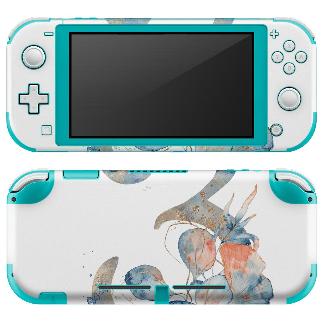 igsticker Nintendo Switch Lite 専用 デザインスキンシール 全面 ニンテンドー スイッチ ライト 専用 ゲーム機 カバー アクセサリー フィルム ステッカー エアフリー 019646 フォント 文字 3