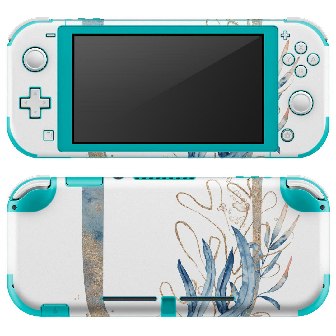 igsticker Nintendo Switch Lite 専用 デザインスキンシール 全面 ニンテンドー スイッチ ライト 専用 ゲーム機 カバー アクセサリー フィルム ステッカー エアフリー 019673 フォント 文字 u アルファベット
