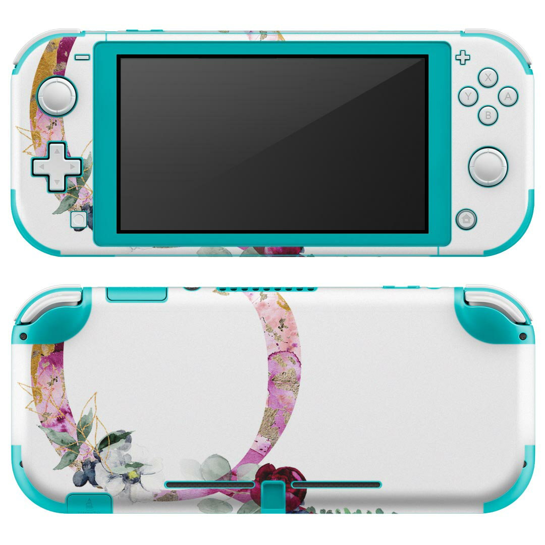 igsticker Nintendo Switch Lite 専用 デザインスキンシール 全面 ニンテンドー スイッチ ライト 専用 ゲーム機 カバー アクセサリー フィルム ステッカー エアフリー 019705 フォント 文字 q アルファベット