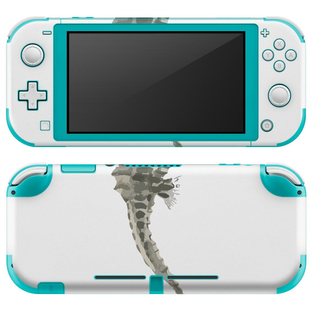 igsticker Nintendo Switch Lite 専用 デザインスキンシール 全面 ニンテンドー スイッチ ライト 専用 ゲーム機 カバー アクセサリー フィルム ステッカー エアフリー 019734 デザイン 海の生物 Seahorse タツノオトシゴ