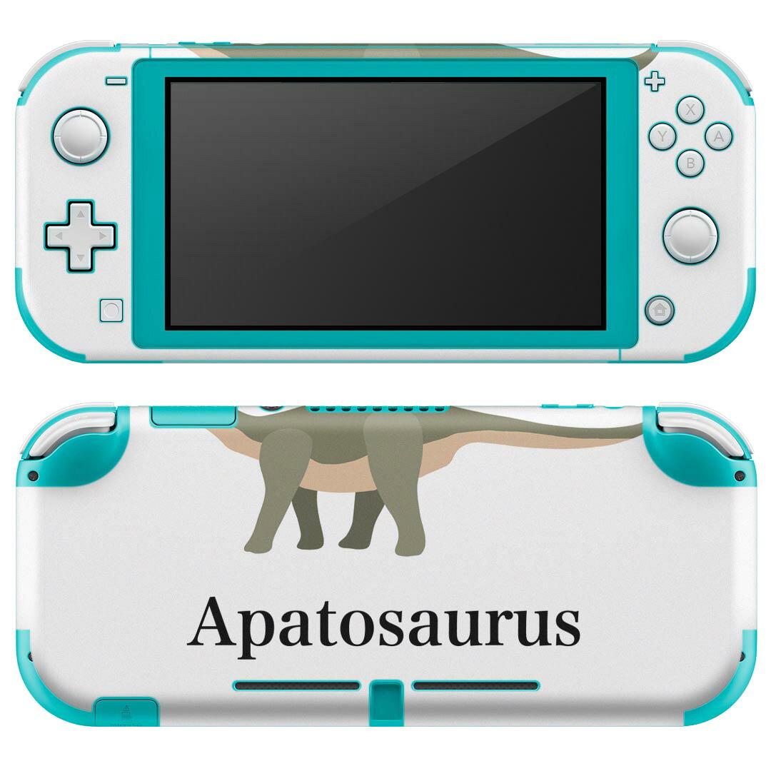 igsticker Nintendo Switch Lite 専用 デザインスキンシール 全面 ニンテンドー スイッチ ライト 専用 ゲーム機 カバー アクセサリー フィルム ステッカー エアフリー 019765 恐竜 恐竜 apatosausus アパトサウルス