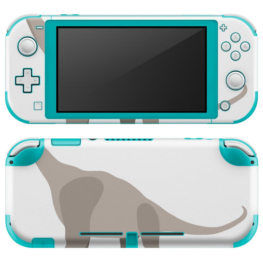 igsticker Nintendo Switch Lite 専用 デザインスキンシール 全面 ニンテンドー スイッチ ライト 専用 ゲーム機 カバー アクセサリー フィルム ステッカー エアフリー 019769 恐竜 恐竜 brachiosaurus ブラキオサウルス