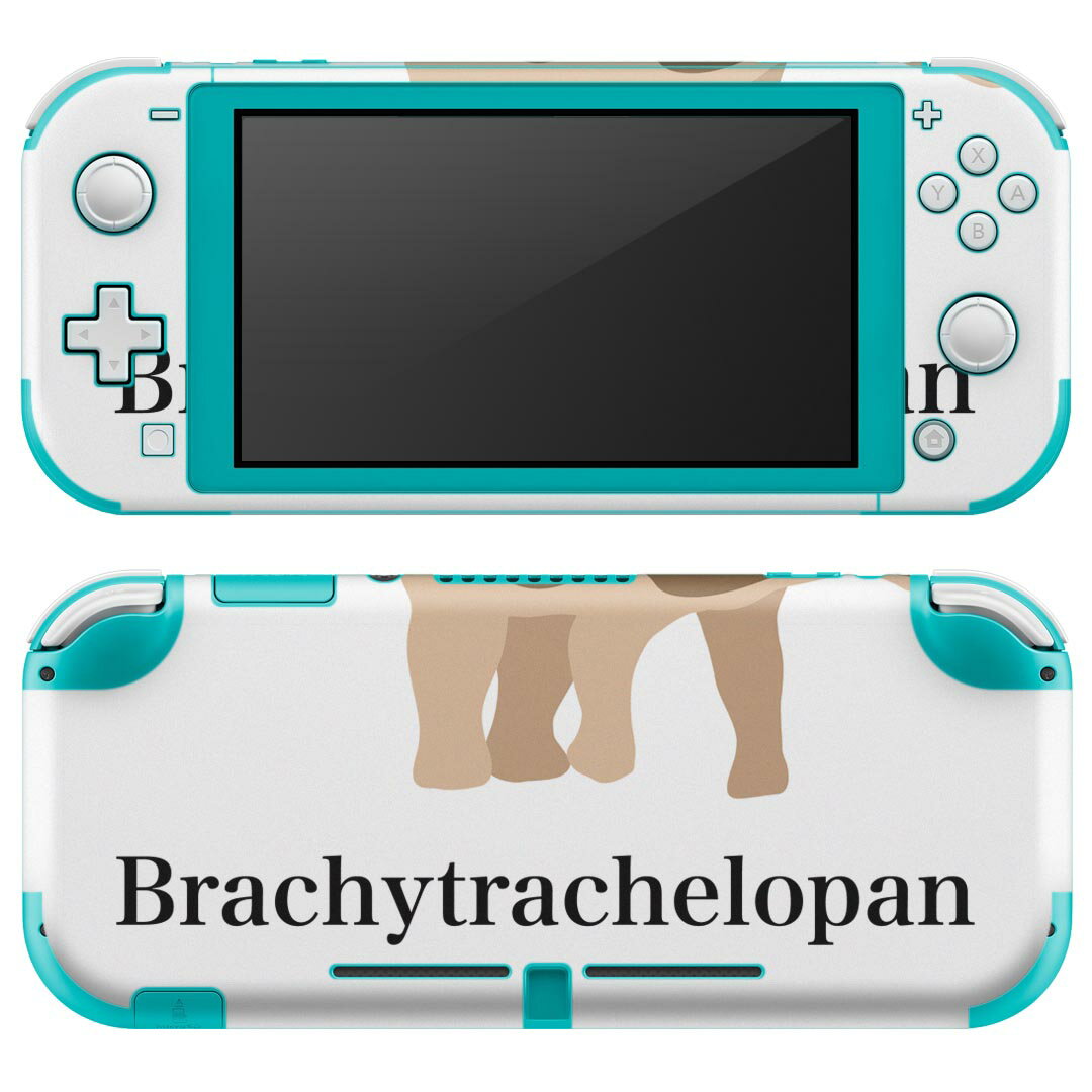 igsticker Nintendo Switch Lite 専用 デザインスキンシール 全面 ニンテンドー スイッチ ライト 専用 ゲーム機 カバー アクセサリー フィルム ステッカー エアフリー 019770 恐竜 恐竜 brachytrachelopan ブラキトラケロパン