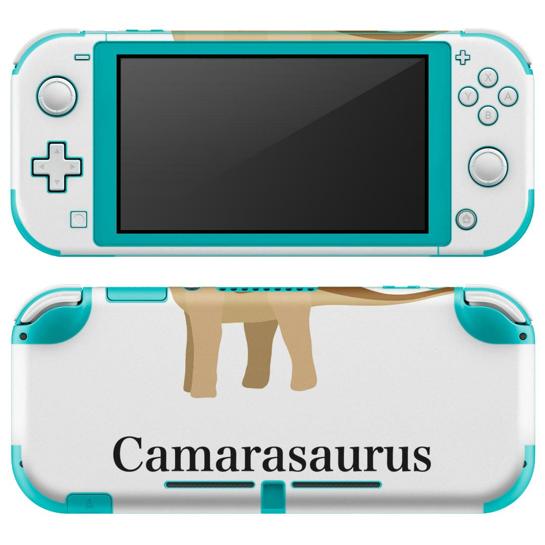 igsticker Nintendo Switch Lite 専用 デザインスキンシール 全面 ニンテンドー スイッチ ライト 専用 ゲーム機 カバー アクセサリー フィルム ステッカー エアフリー 019771 恐竜 恐竜 camarasaurus カマラサウルス