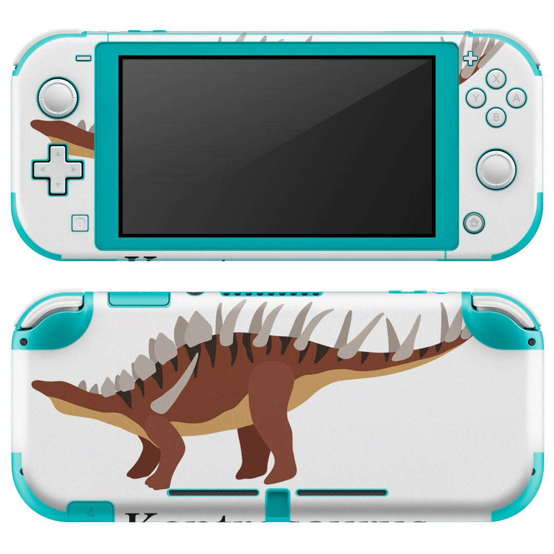 igsticker Nintendo Switch Lite 専用 デザインスキンシール 全面 ニンテンドー スイッチ ライト 専用 ゲーム機 カバー アクセサリー フィルム ステッカー エアフリー 019794 恐竜 恐竜 Kentrosaurus ケントロサウルス