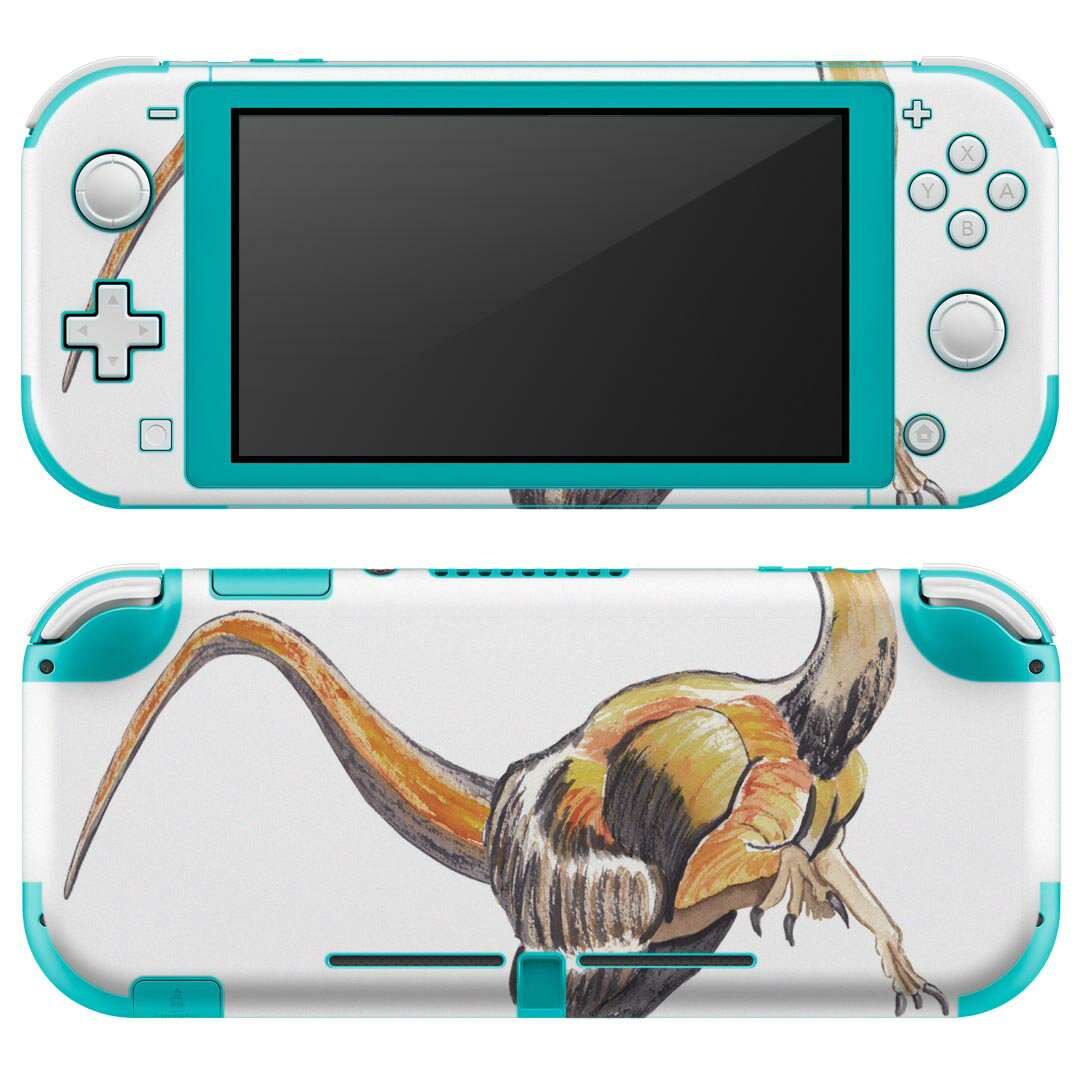 igsticker Nintendo Switch Lite 専用 デザインスキンシール 全面 ニンテンドー スイッチ ライト 専用 ゲーム機 カバー アクセサリー フィルム ステッカー エアフリー 019812 恐竜 恐竜 Falcarius ファルカリウス