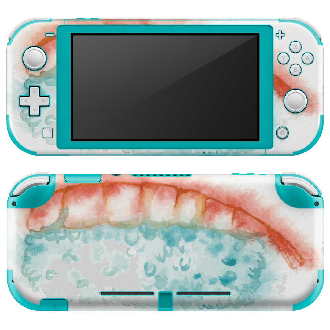igsticker Nintendo Switch Lite 専用 デザインスキンシール 全面 ニンテンドー スイッチ ライト 専用 ゲーム機 カバー アクセサリー フィルム ステッカー エアフリー 019849 寿司 お寿司 Sushi
