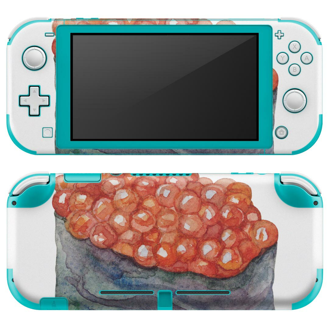 igsticker Nintendo Switch Lite 専用 デザインスキンシール 全面 ニンテンドー スイッチ ライト 専用 ゲーム機 カバー アクセサリー フィルム ステッカー エアフリー 019861 寿司 お寿司 Sushi ご飯