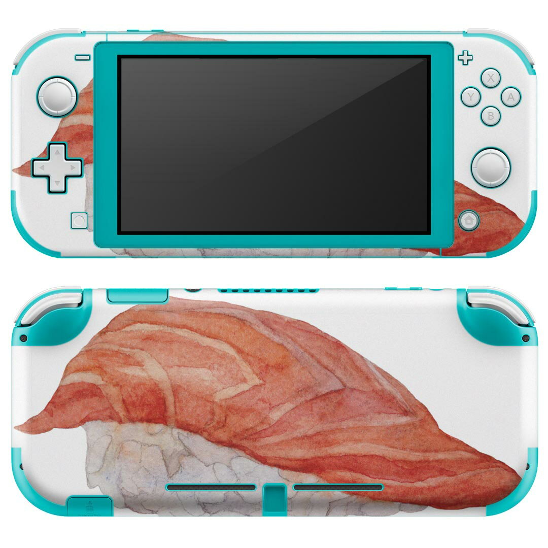 igsticker Nintendo Switch Lite 専用 デザインスキンシール 全面 ニンテンドー スイッチ ライト 専用 ゲーム機 カバー アクセサリー フィルム ステッカー エアフリー 019870 寿司 お寿司 Sushi ご飯