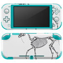 igsticker Nintendo Switch Lite 専用 デザインスキンシール 全面 ニンテンドー スイッチ ライト 専用 ゲーム機 カバー アクセサリー フィルム ステッカー エアフリー 019874 デザイン 骨 馬 ハート(2)