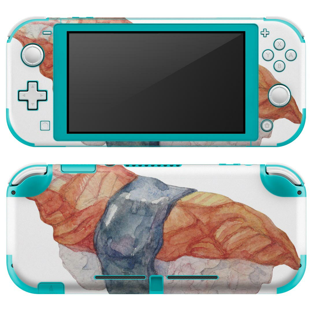igsticker Nintendo Switch Lite 専用 デザインスキンシール 全面 ニンテンドー スイッチ ライト 専用 ゲーム機 カバー アクセサリー フィルム ステッカー エアフリー 019875 寿司 お寿司 Sushi ご飯