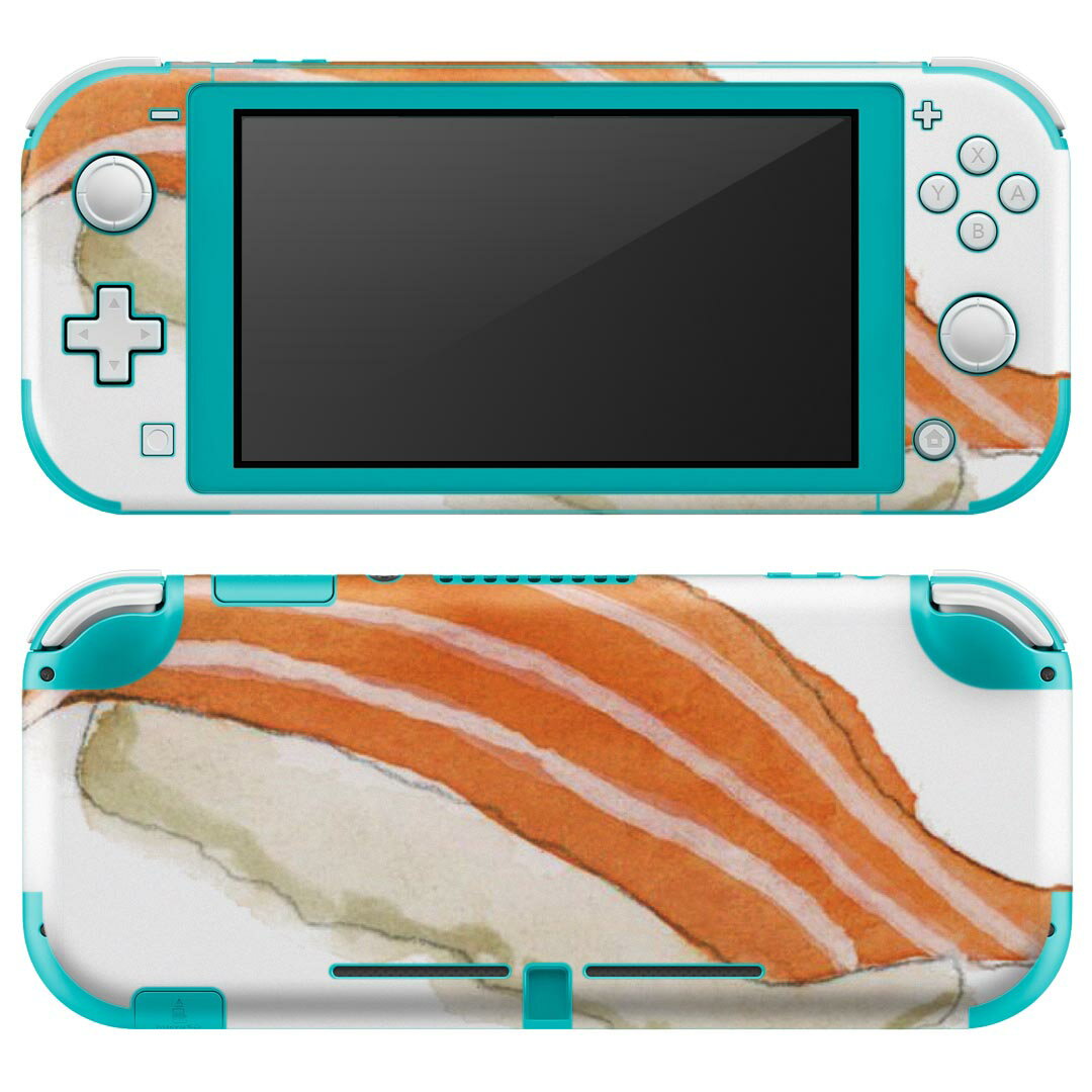igsticker Nintendo Switch Lite 専用 デザインスキンシール 全面 ニンテンドー スイッチ ライト 専用 ゲーム機 カバー アクセサリー フィルム ステッカー エアフリー 019903 寿司 お寿司 Sushi ご飯
