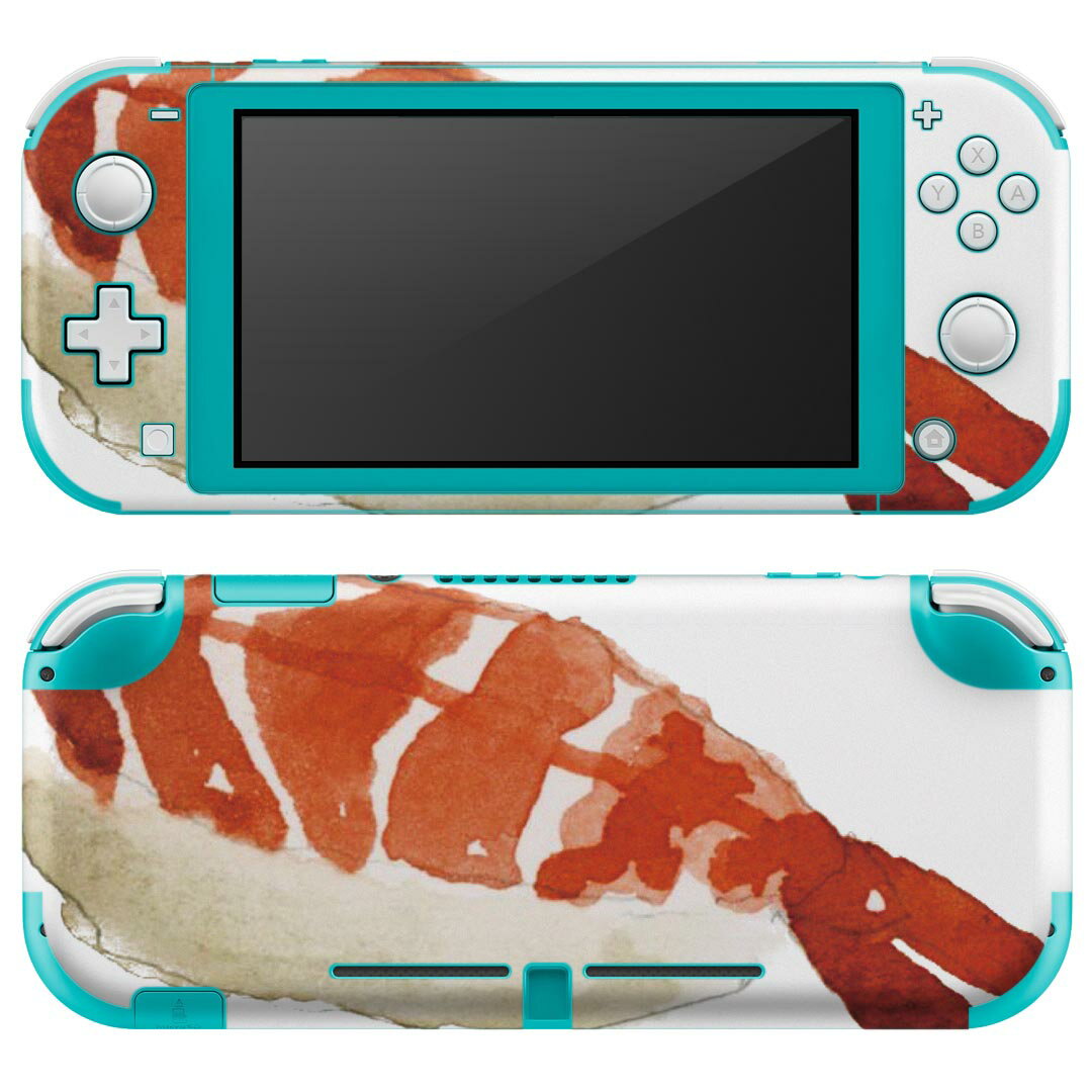igsticker Nintendo Switch Lite 専用 デザインスキンシール 全面 ニンテンドー スイッチ ライト 専用 ゲーム機 カバー アクセサリー フィルム ステッカー エアフリー 019909 寿司 お寿司 Sushi ご飯