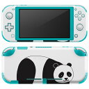 igsticker Nintendo Switch Lite 専用 デザインスキンシール 全面 ニンテンドー スイッチ ライト 専用 ゲーム機 カバー アクセサリー フィルム ステッカー エアフリー 019948 動物 アルファベット P panda パンダ