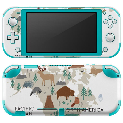 igsticker Nintendo Switch Lite 専用 デザインスキンシール 全面 ニンテンドー スイッチ ライト 専用 ゲーム機 カバー アクセサリー フィルム ステッカー エアフリー 019962 動物 north america map 動物 地図 igsticker Nintendo Switch Lite 専用 デザインスキンシール 全面 ニンテンドー スイッチ ライト 専用 ゲーム機 カバー アクセサリー フィルム ステッカー エアフリー 019962 動物 north america map 動物 地図