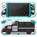igsticker Nintendo Switch Lite 専用 デザインスキンシール 全面 ニンテンドー スイッチ ライト 専用 ゲーム機 カバー アクセサリー フィルム ステッカー エアフリー 019977 乗り物 アメリカ パトカー