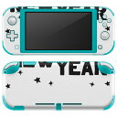 igsticker Nintendo Switch Lite 専用 デザインスキンシール 全面 ニンテンドー スイッチ ライト 専用 ゲーム機 カバー アクセサリー フィルム ステッカー エアフリー 019990 お正月 文字 happy new year