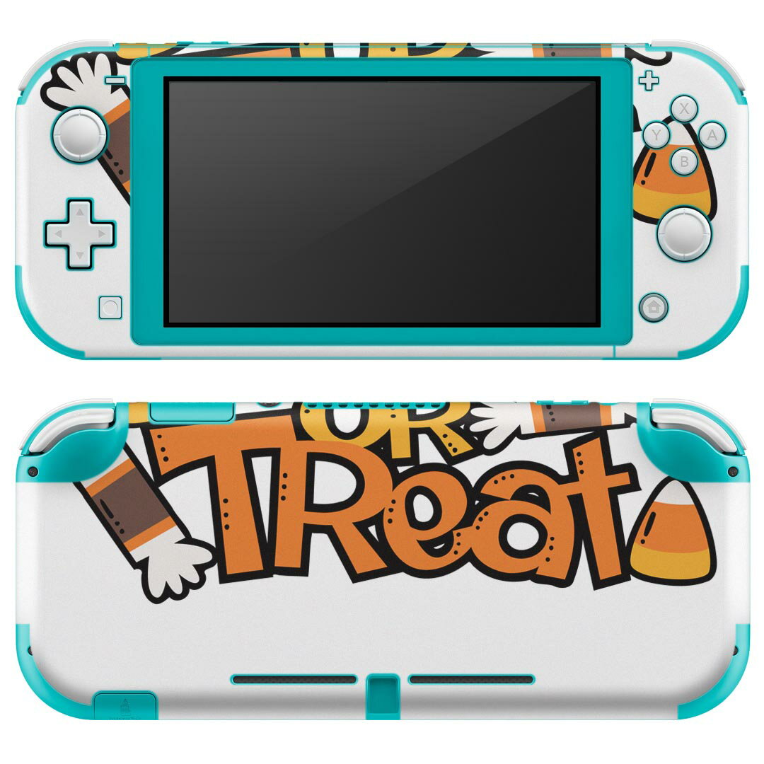 igsticker Nintendo Switch Lite 専用 デザインスキンシール 全面 ニンテンドー スイッチ ライト 専用 ゲーム機 カバー アクセサリー フィルム ステッカー エアフリー 019998 ハロウィン trick or treat