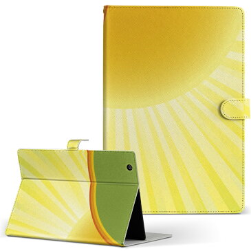 Acer ICONIA tab8W アイコニア tab8w Mサイズ 手帳型 タブレットケース カバー フリップ ダイアリー 二つ折り 革 その他 太陽 001432