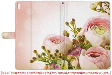 Tab E TE510/N1B NEC 日本電気 LaVie ラヴィ tabete510n1b LLサイズ タブレットケース カバー レザー フリップ ダイアリー 二つ折り 革 フラワー 写真・風景 花 フラワー ピンク 005354