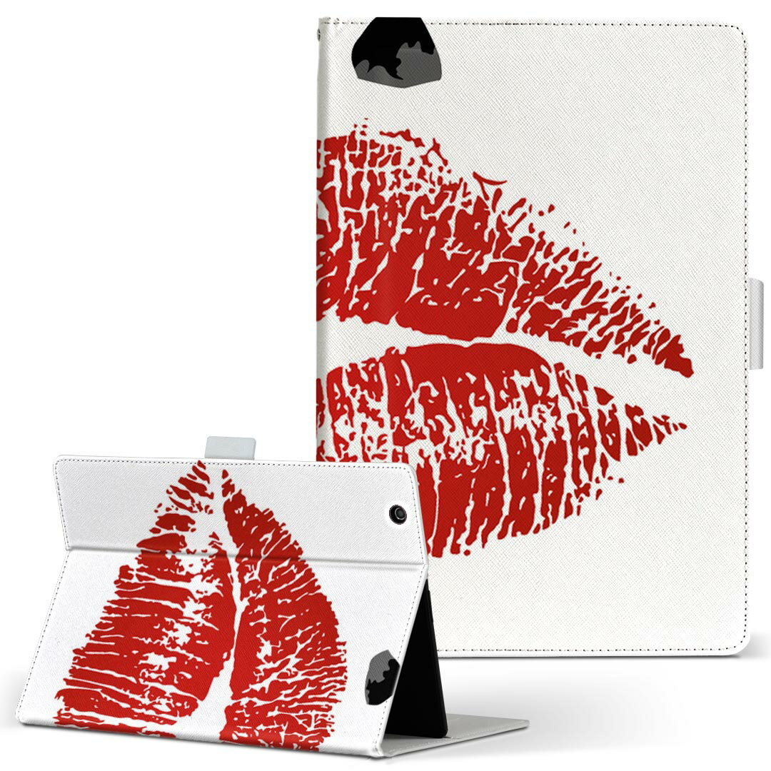 商品特徴・高品質な人工革に継ぎ目のないシームレスな全面デザイン。・業務用の特殊印刷機を使用した高精細プリント。さらにUV加工を施しダメージに強い仕上がり。・動画などの視聴に便利なスタンド機能。・内側に便利なカードスロット＆ロングポケット。・マグネットフリップ機能で開け閉めカンタン。・内側の粘着部に直接端末を貼り付けるだけの簡単装着。繰り返しの付け外しもOK。注意事項商品画像はサンプルイメージですので、お使いのモニターやスマホの液晶によっては多少色味に違いを感じる場合があります。またこちらは白い無地の人工革にデザインをプリントした商品です。商品によっては凹凸や光沢、デコなどの加工があるように見えたり、布地や金属を素材にしたように見える商品もありますが、これらはデザインの図版によるものです。イメージと違った、モニターと色味が異なるなどの理由による交換や返金はご対応できかねます。当店では複数サイズ用意している素材カバーからご注文の機種に一番近いサイズでご用意していますが、お使いのタブレットによっては端末とカバーの間に多少の余白が生じます。ご注文の前に、商品ページに掲載のカバーサイズとお手持ちの端末のサイズを比較・確認してください。こちらはレザーカバー内面の接着部にタブレット端末を直接貼り付けてお使い頂く商品です。レザーカバーのみの販売で、タブレット端末やハードケースは付属しません。ケースを装着したままのスタンド（クレードル）充電やワイヤレス充電（置くだけ充電）は対応していません。商品完成後すぐに発送していますため、印刷・UV加工独特の匂いが残る場合があります。お使い頂くうちに匂いは消えますが、気になる場合は風通しの良い場所に数日置いてください。ご注文後に1点1点制作する受注生産品のため、不良品以外のご返品や交換は固くお断り致します。サイズの選択間違いも保証対象外となりますため、ご注文の際は必ずお使いの端末とご注文のサイズをご確認下さい。発送について迅速な発送のためご入金確認のメールは控えております。発送予定日が分かり次第ご連絡を差し上げますので、こちらを入金確認に替えさせて頂きます。基本的には決済確認後、3〜10営業日前後での発送となります。繁忙期や休業日明けの場合はさらに時間がかかる場合があります。メール便の場合、到着までに2〜4日ほどかかる場合が多く、紛失などの保障もご対応できかねますのでご了承の上お選び下さい。