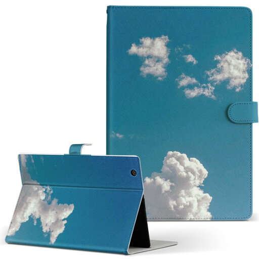 LAVIE Tab T10d 用 タブレット ケース docomo ドコモ Lサイズ 手帳型 タブレットケース カバー レザー フリップ ダイアリー 二つ折り 革 023801 空 雲 写真 LAVIE Tab T10d 用 タブレット ケース docomo ドコモ Lサイズ 手帳型 タブレットケース カバー レザー フリップ ダイアリー 二つ折り 革 023801 空 雲 写真