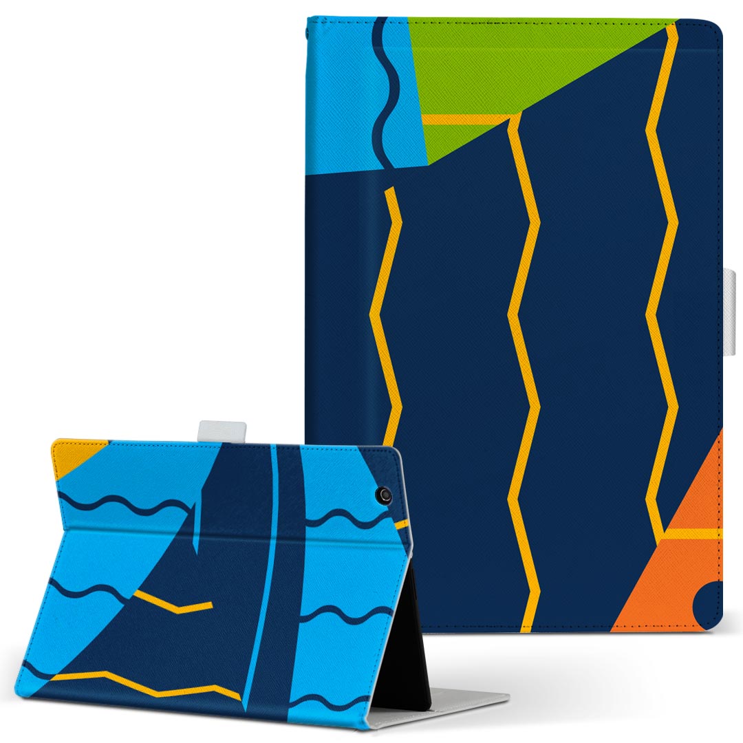 商品特徴・高品質な人工革に継ぎ目のないシームレスな全面デザイン。・業務用の特殊印刷機を使用した高精細プリント。さらにUV加工を施しダメージに強い仕上がり。・動画などの視聴に便利なスタンド機能。・内側に便利なカードスロット＆ロングポケット。・...