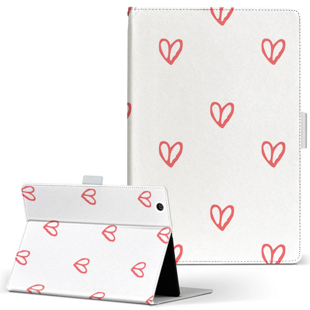 商品特徴・高品質な人工革に継ぎ目のないシームレスな全面デザイン。・業務用の特殊印刷機を使用した高精細プリント。さらにUV加工を施しダメージに強い仕上がり。・動画などの視聴に便利なスタンド機能。・内側に便利なカードスロット＆ロングポケット。・マグネットフリップ機能で開け閉めカンタン。・内側の粘着部に直接端末を貼り付けるだけの簡単装着。繰り返しの付け外しもOK。注意事項商品画像はサンプルイメージですので、お使いのモニターやスマホの液晶によっては多少色味に違いを感じる場合があります。またこちらは白い無地の人工革にデザインをプリントした商品です。商品によっては凹凸や光沢、デコなどの加工があるように見えたり、布地や金属を素材にしたように見える商品もありますが、これらはデザインの図版によるものです。イメージと違った、モニターと色味が異なるなどの理由による交換や返金はご対応できかねます。当店では複数サイズ用意している素材カバーからご注文の機種に一番近いサイズでご用意していますが、お使いのタブレットによっては端末とカバーの間に多少の余白が生じます。ご注文の前に、商品ページに掲載のカバーサイズとお手持ちの端末のサイズを比較・確認してください。こちらはレザーカバー内面の接着部にタブレット端末を直接貼り付けてお使い頂く商品です。レザーカバーのみの販売で、タブレット端末やハードケースは付属しません。ケースを装着したままのスタンド（クレードル）充電やワイヤレス充電（置くだけ充電）は対応していません。商品完成後すぐに発送していますため、印刷・UV加工独特の匂いが残る場合があります。お使い頂くうちに匂いは消えますが、気になる場合は風通しの良い場所に数日置いてください。ご注文後に1点1点制作する受注生産品のため、不良品以外のご返品や交換は固くお断り致します。サイズの選択間違いも保証対象外となりますため、ご注文の際は必ずお使いの端末とご注文のサイズをご確認下さい。発送について迅速な発送のためご入金確認のメールは控えております。発送予定日が分かり次第ご連絡を差し上げますので、こちらを入金確認に替えさせて頂きます。基本的には決済確認後、3〜10営業日前後での発送となります。繁忙期や休業日明けの場合はさらに時間がかかる場合があります。メール便の場合、到着までに2〜4日ほどかかる場合が多く、紛失などの保障もご対応できかねますのでご了承の上お選び下さい。