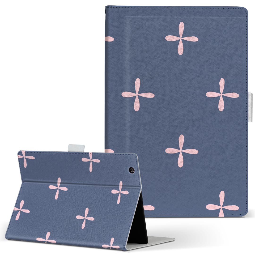 LAVIE Tab T10d 用 タブレット ケース docomo ドコモ Lサイズ 手帳型 タブレットケース カバー レザー フリップ ダイアリー 二つ折り 革 050507