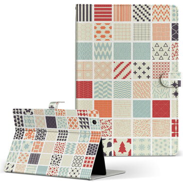 KYT32 Qua tab QZ8 キュアタブ quatabqz8 Mサイズ 手帳型 タブレットケース カバー 全機種対応有り レザー フリップ ダイアリー 二つ折り 革 チェック・ボーダー 模様 柄 水玉 チェック ハート 008465